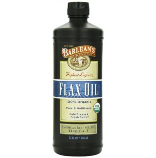 Barlean's Organic Oils High Lignan Flax Oil, 32-Ounce Bottle 